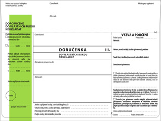 Doručenka DORUSIL 162 - TYP III (pro soudy)